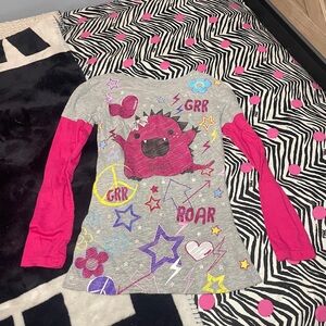 Emo scene kid monster baby tee